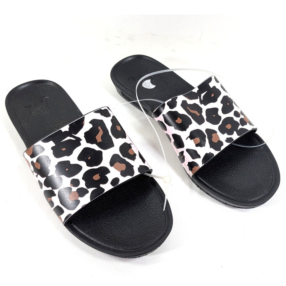 Goat The Slide K Pink Leopard Print Slide Sandals Kids Size 2 34GK015